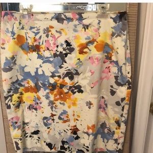 Floral pencil skirt